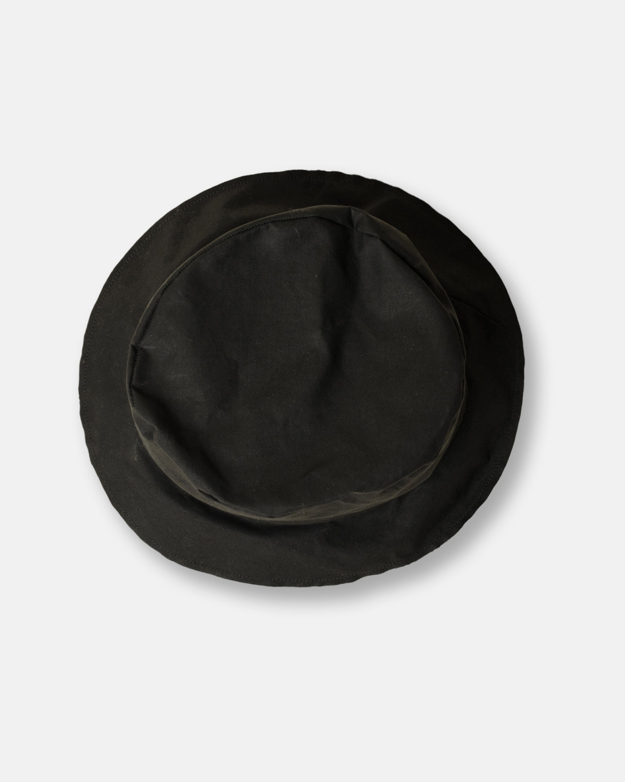 SCHA Walk Time Hat in Black Waxed Cotton Walk Time WXC-CB Hat — Black – La Garçonne main image 2