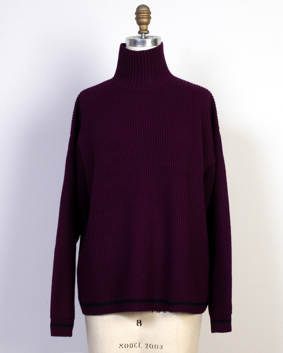 ribbed turtleneck