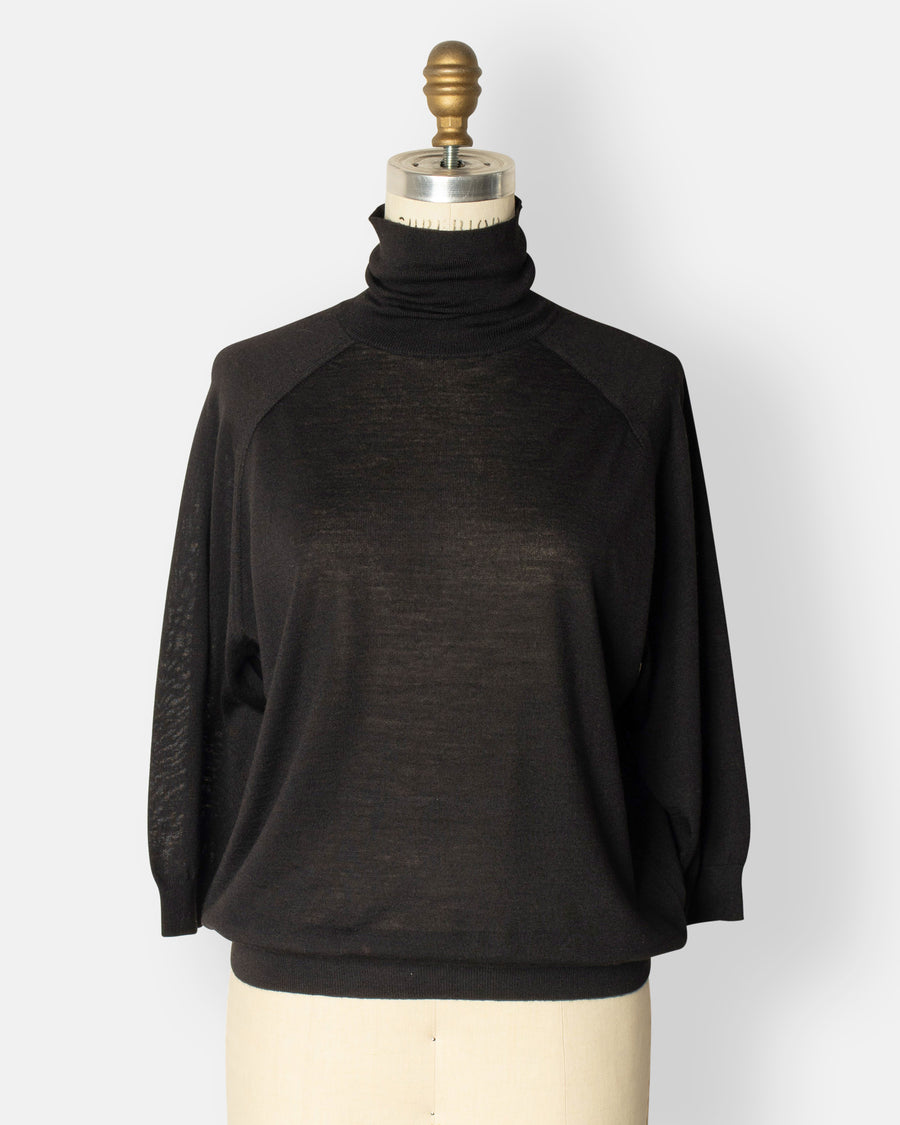 elbow sleeve turtleneck