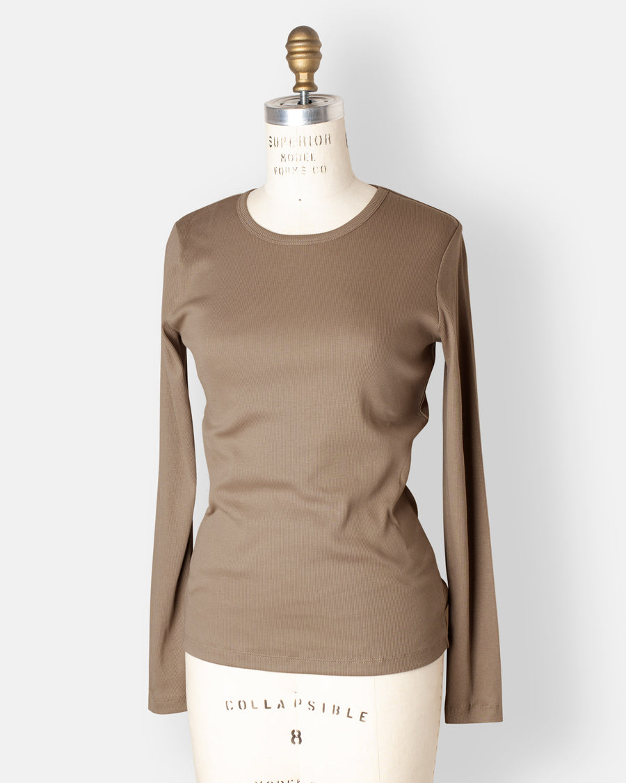 rib long sleeve t-shirt