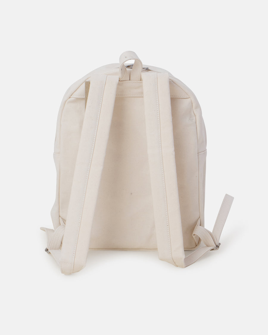 small washed canvas backpack