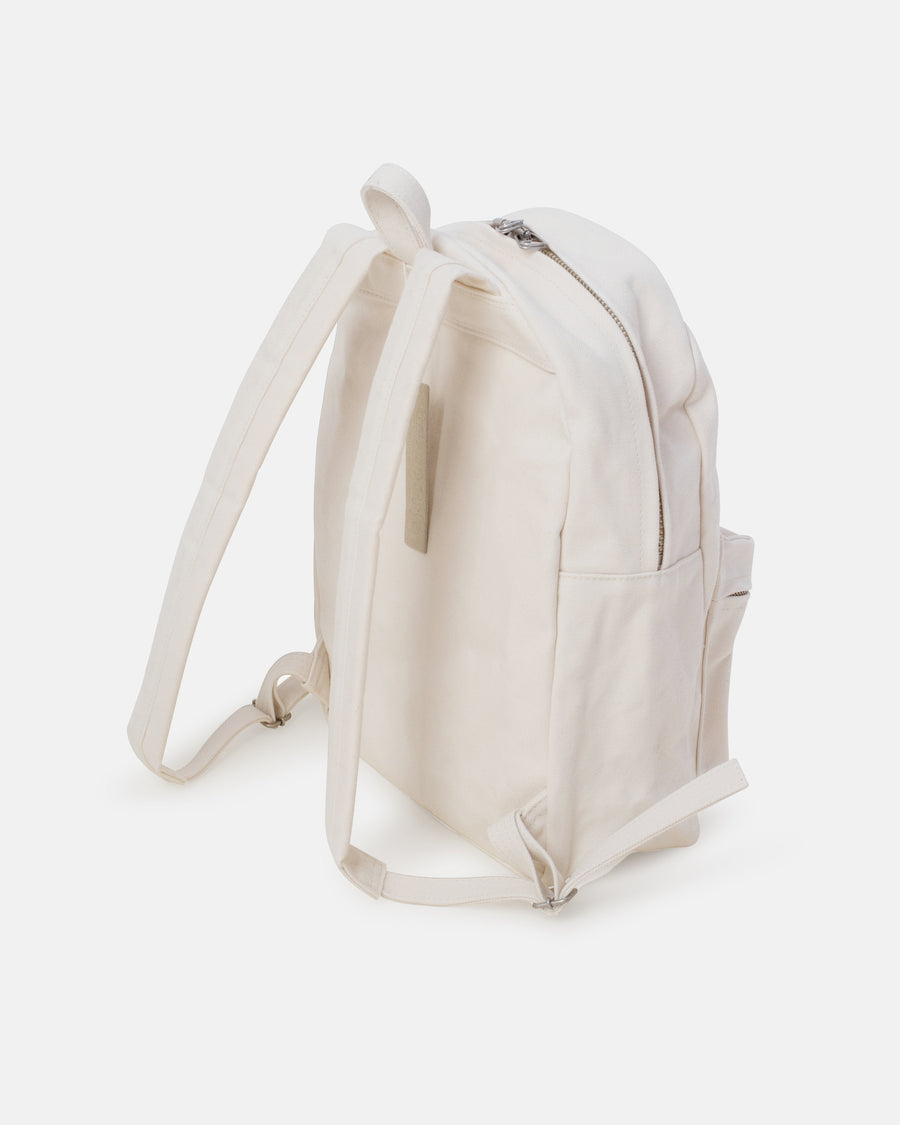 small washed canvas backpack