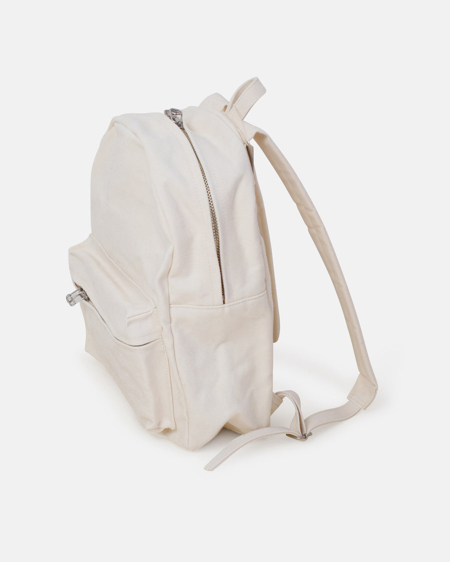 small washed canvas backpack