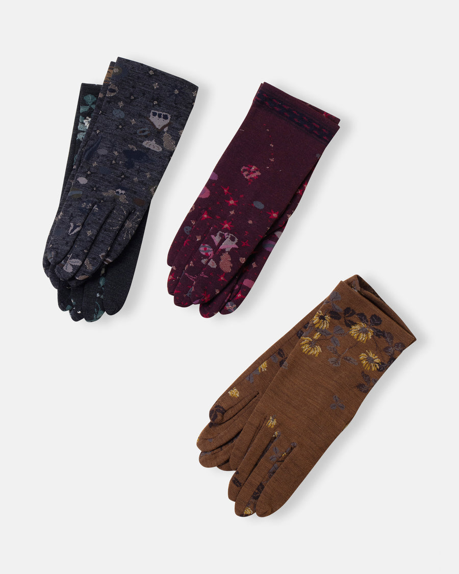 sock knit gloves