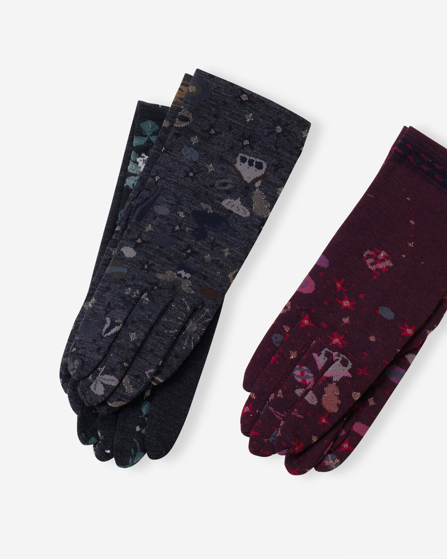 sock knit gloves