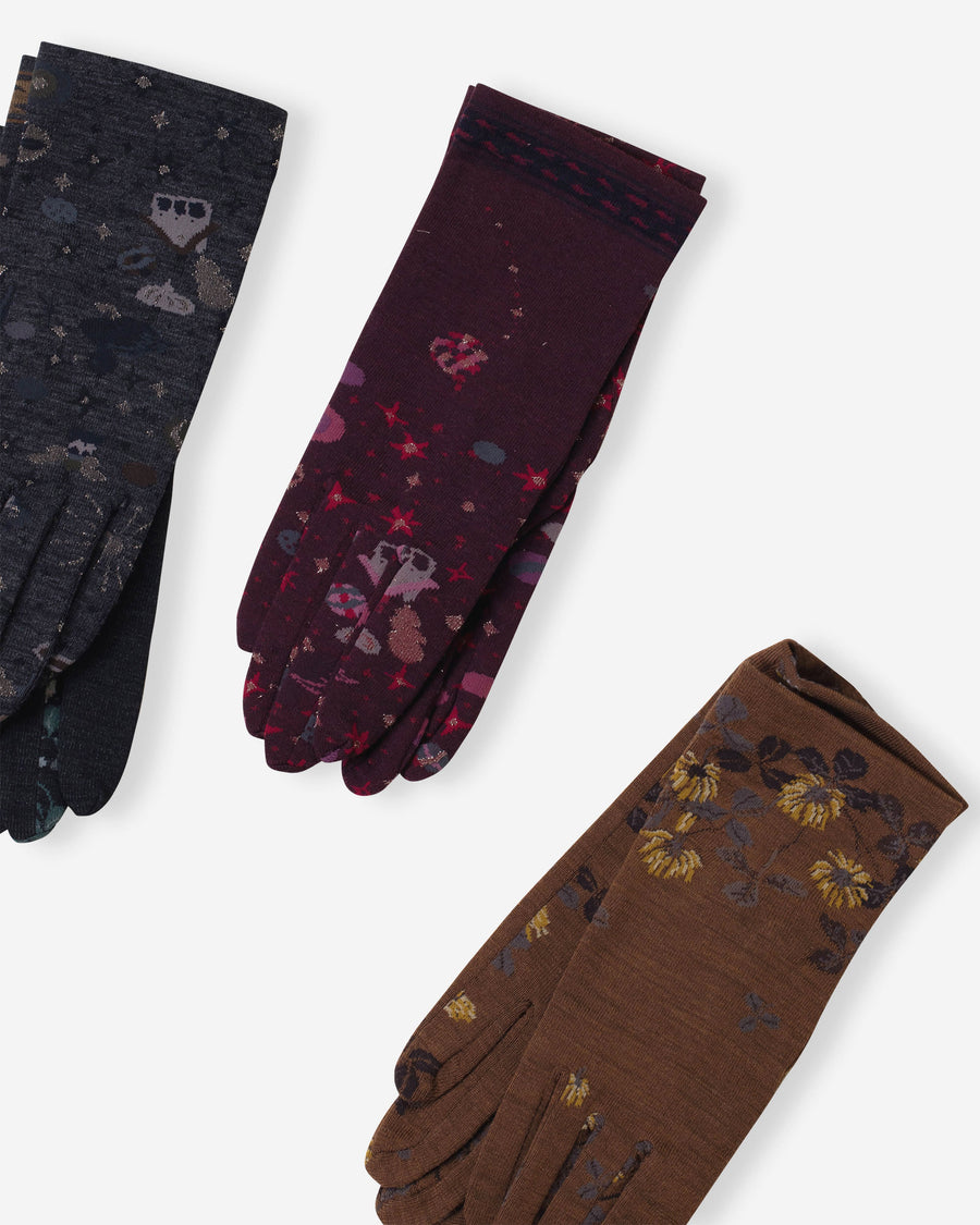 sock knit gloves