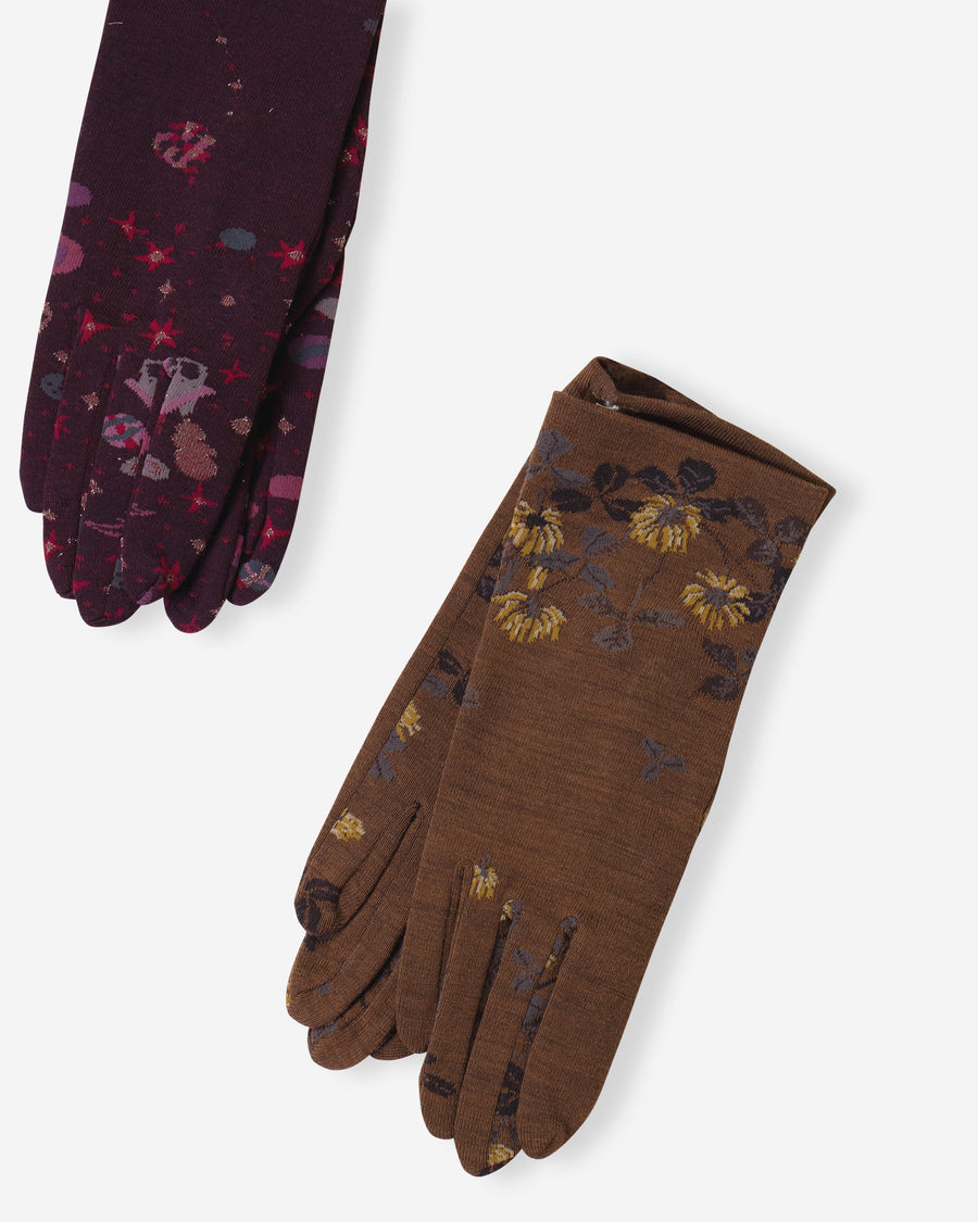 sock knit gloves