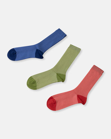 6 x 2 rib socks