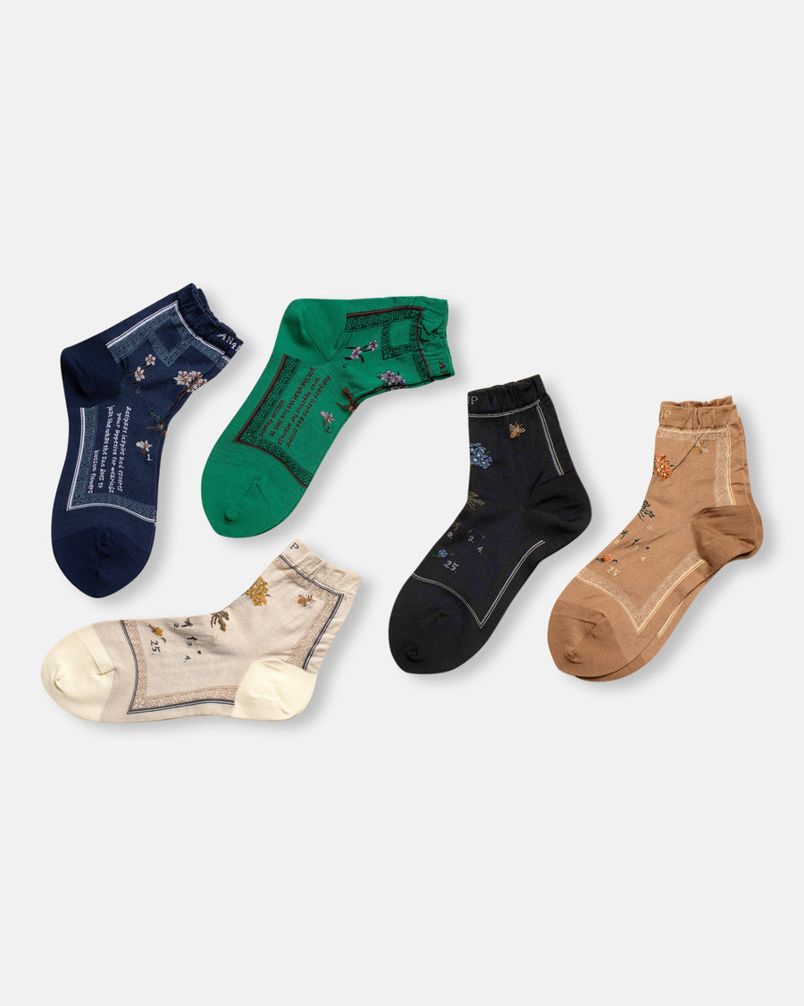 botanical xvi socks