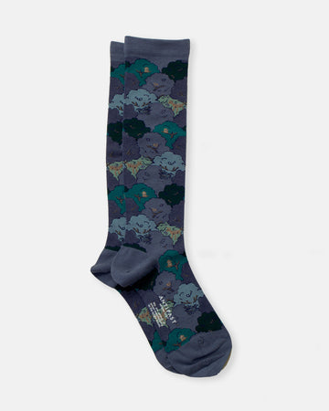 lush forest knee high compression socks
