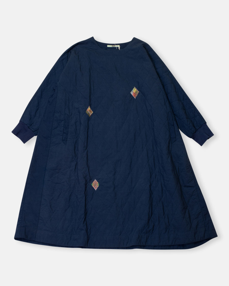 quilted embroidered dress