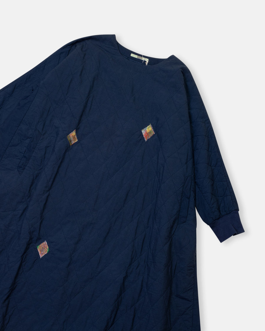 quilted embroidered dress