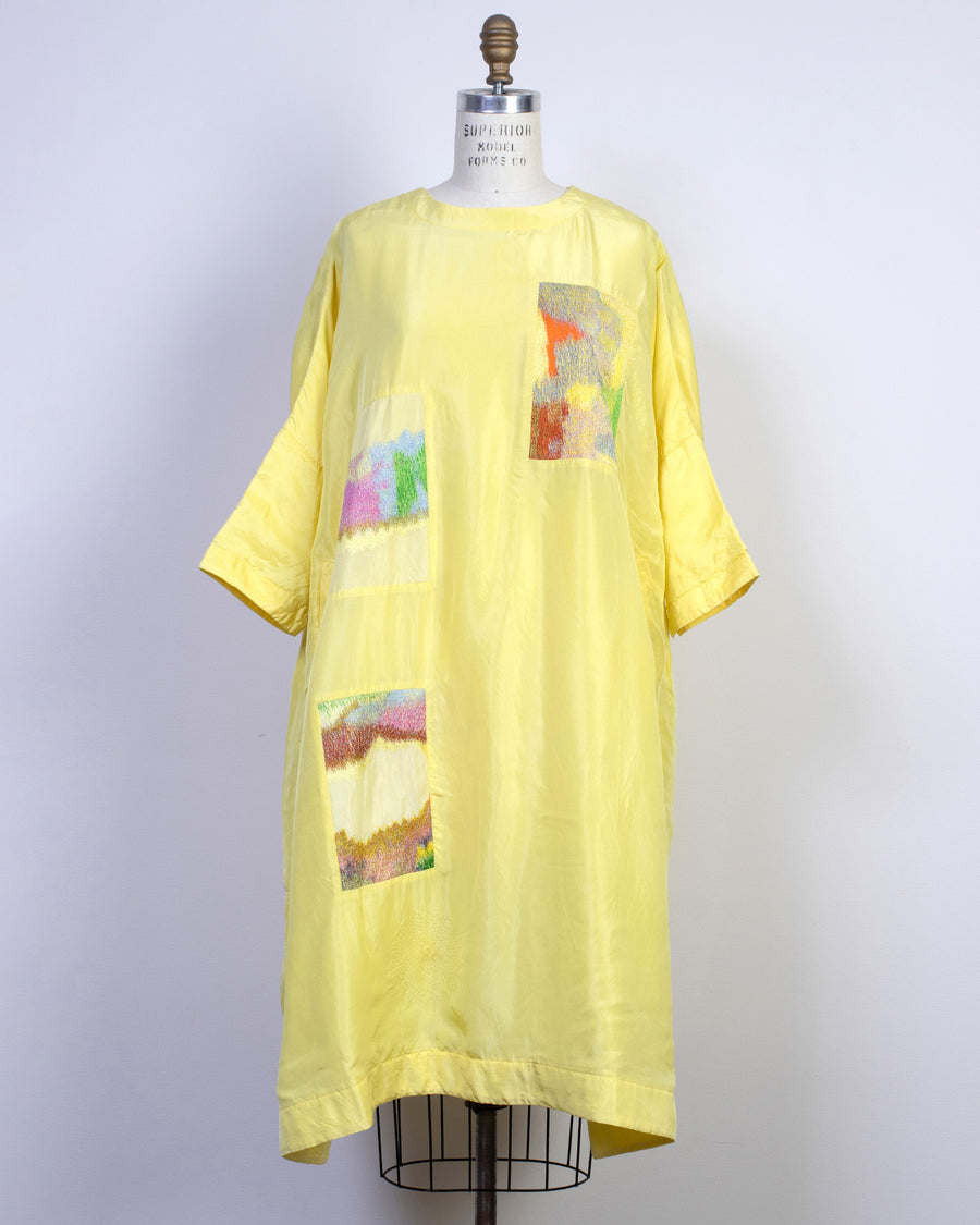 three abstructs landscape dress