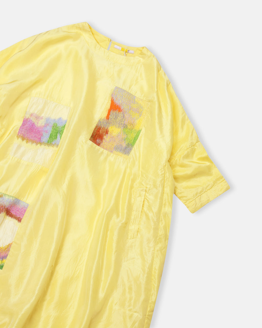 three abstructs landscape dress