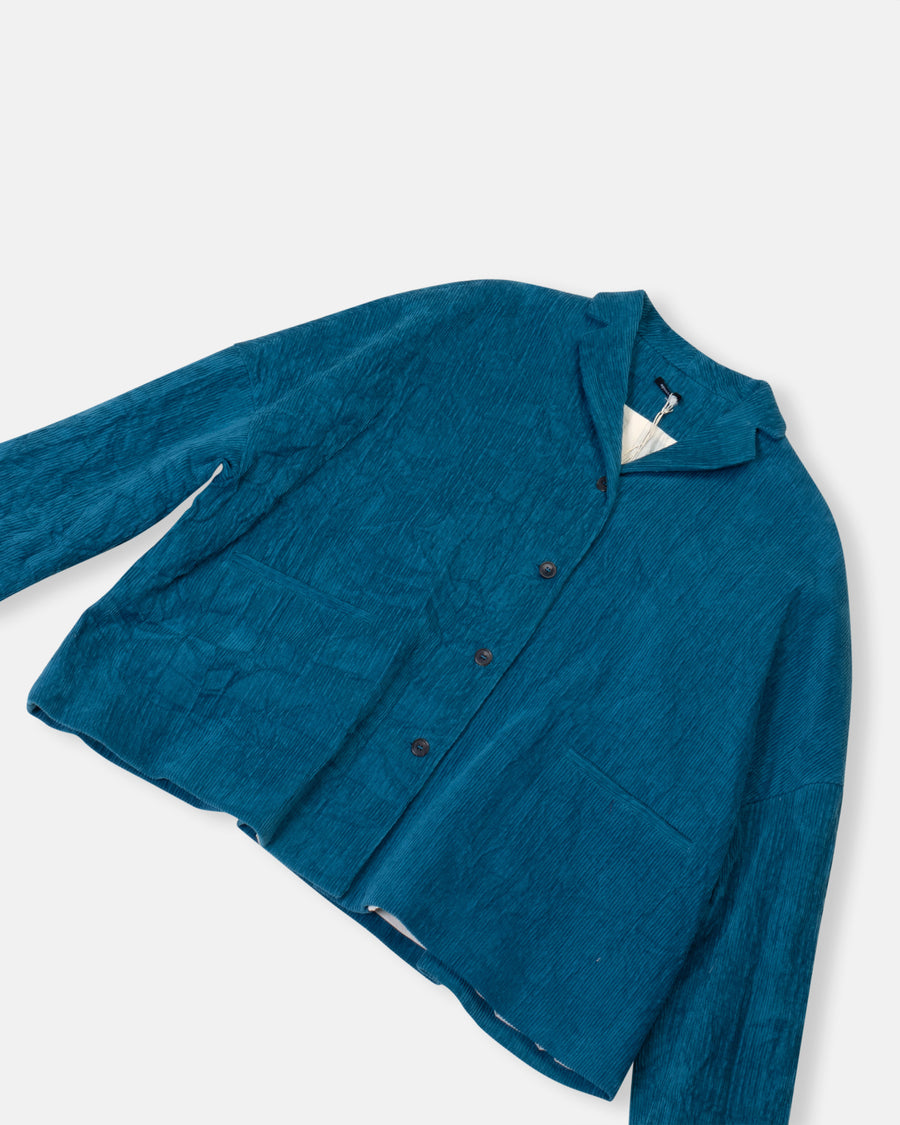 corduroy dropped shoulder jacket