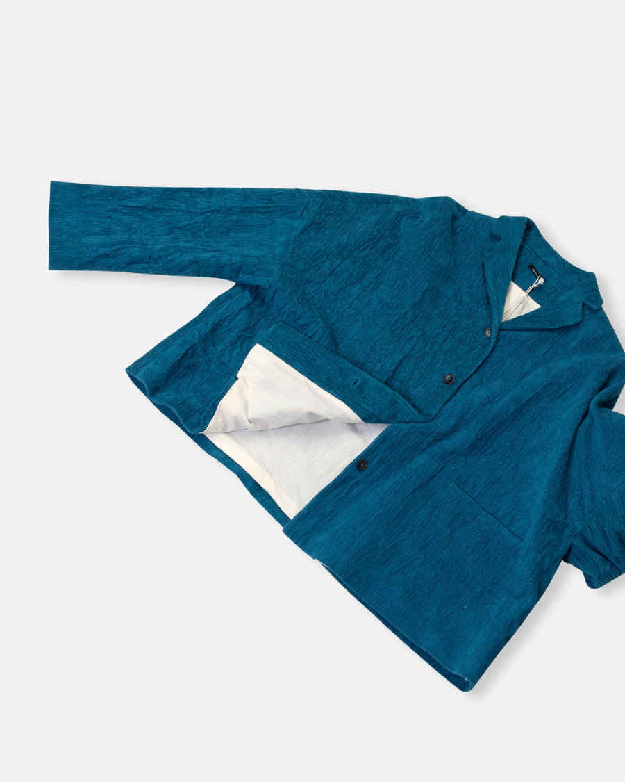 corduroy dropped shoulder jacket