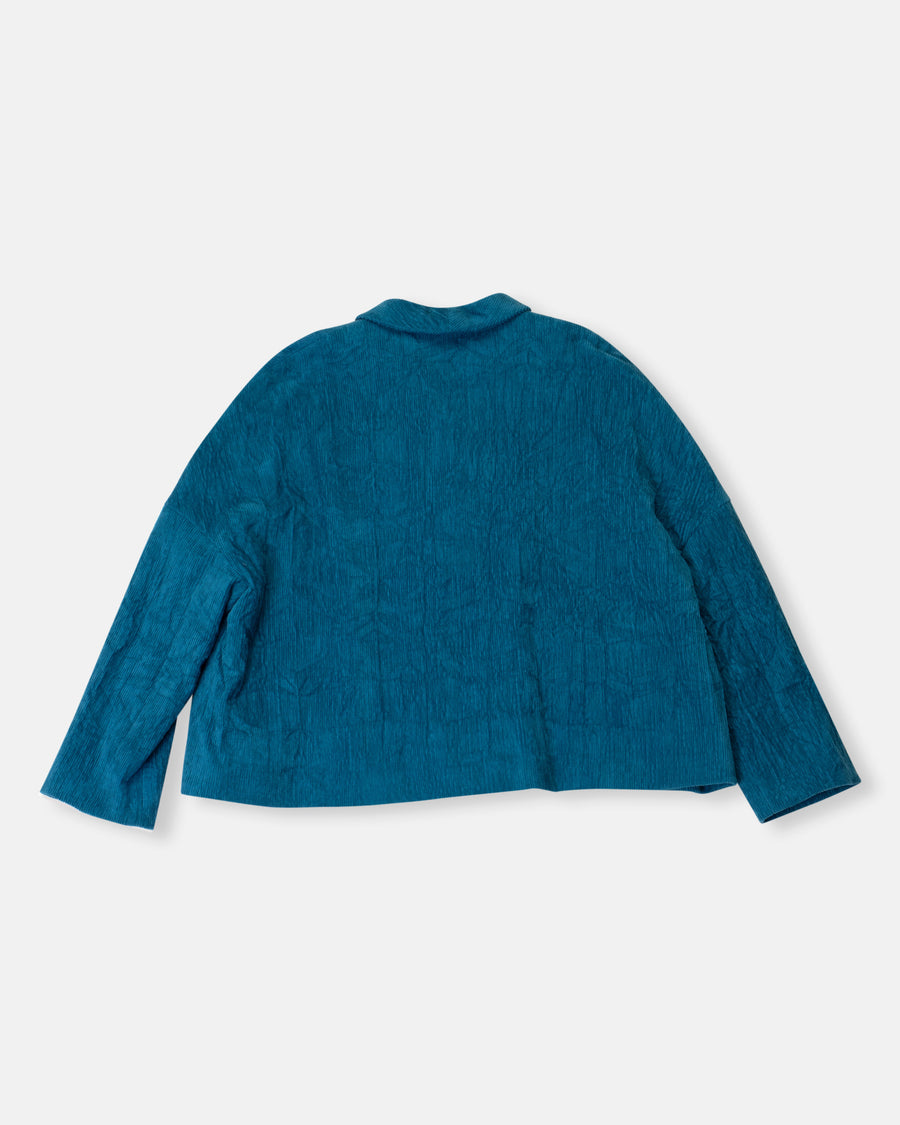 corduroy dropped shoulder jacket