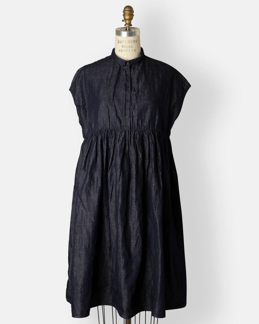 cap sleeve dress with gathered skirt