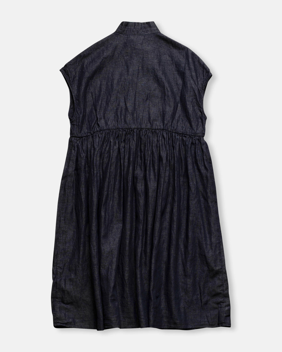 cap sleeve dress with gathered skirt