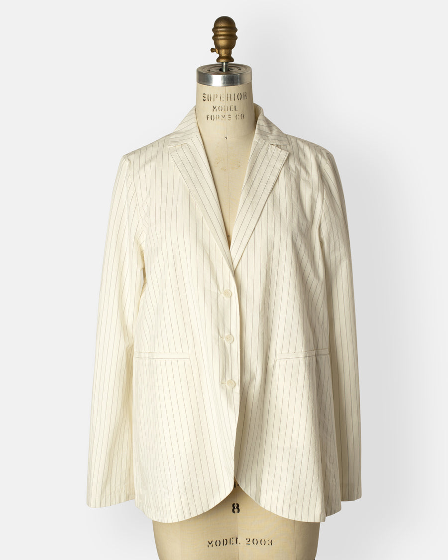 pinstripe blazer