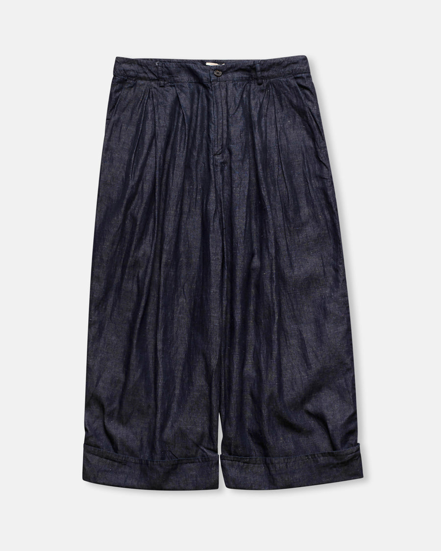 wide leg cropped trousers