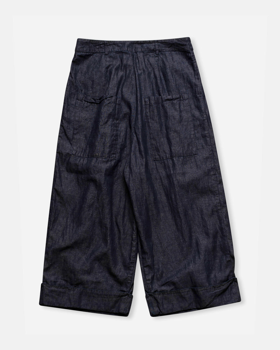 wide leg cropped trousers