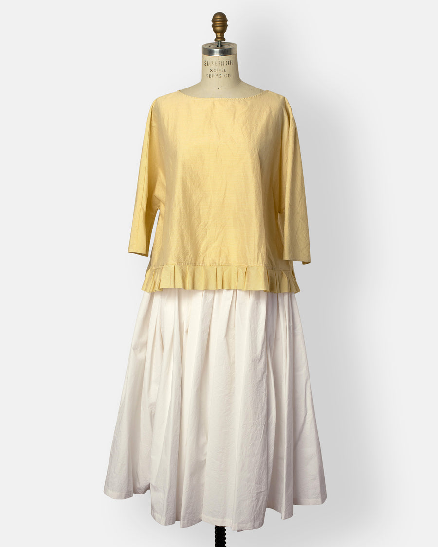 pleated trim top