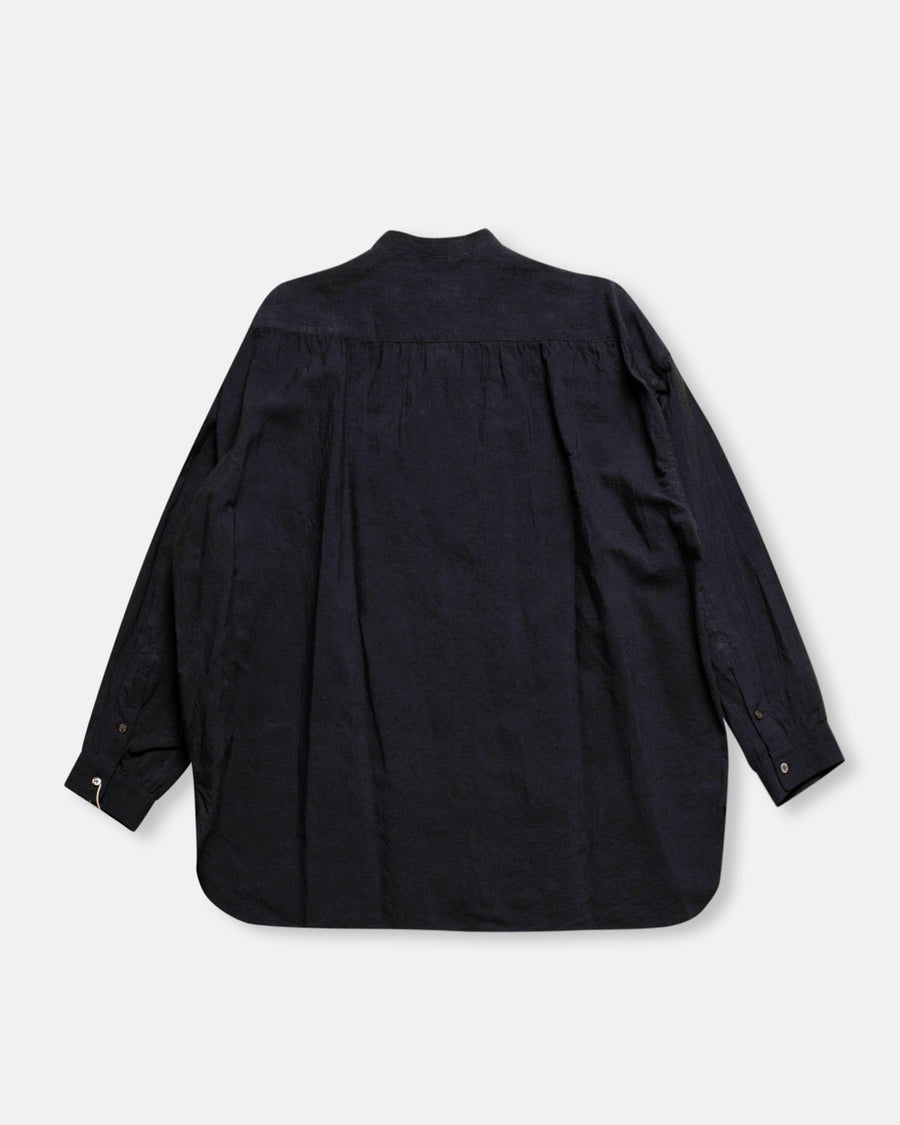 band collar simple shirt