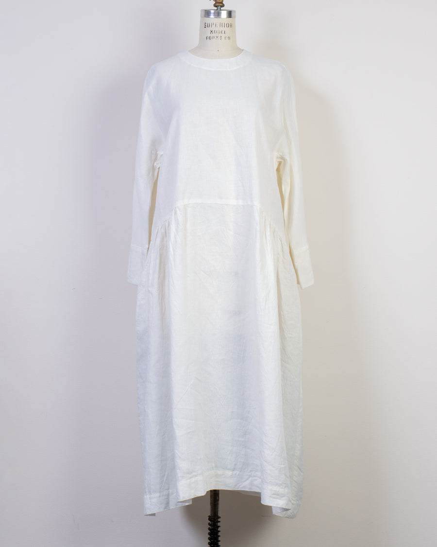gather bottom balloon dress