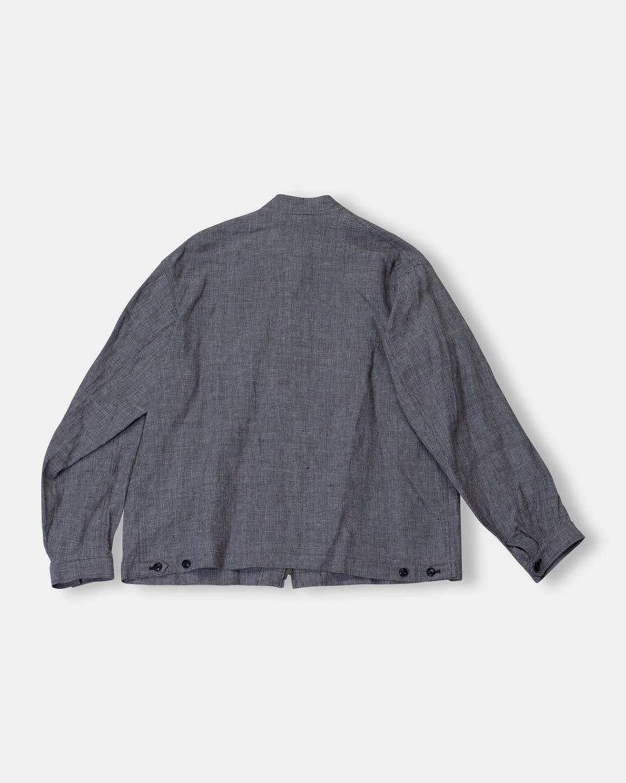 stand collar work blouson