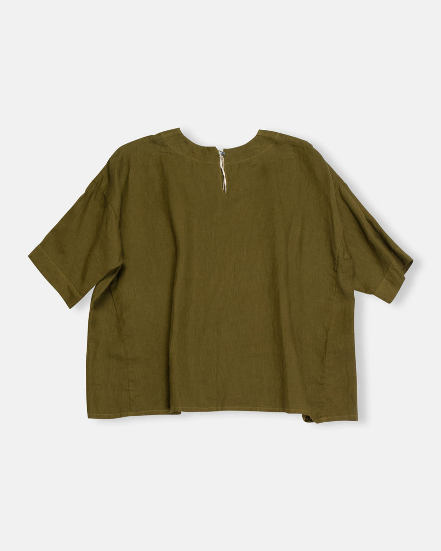 short sleeve tent line blouse