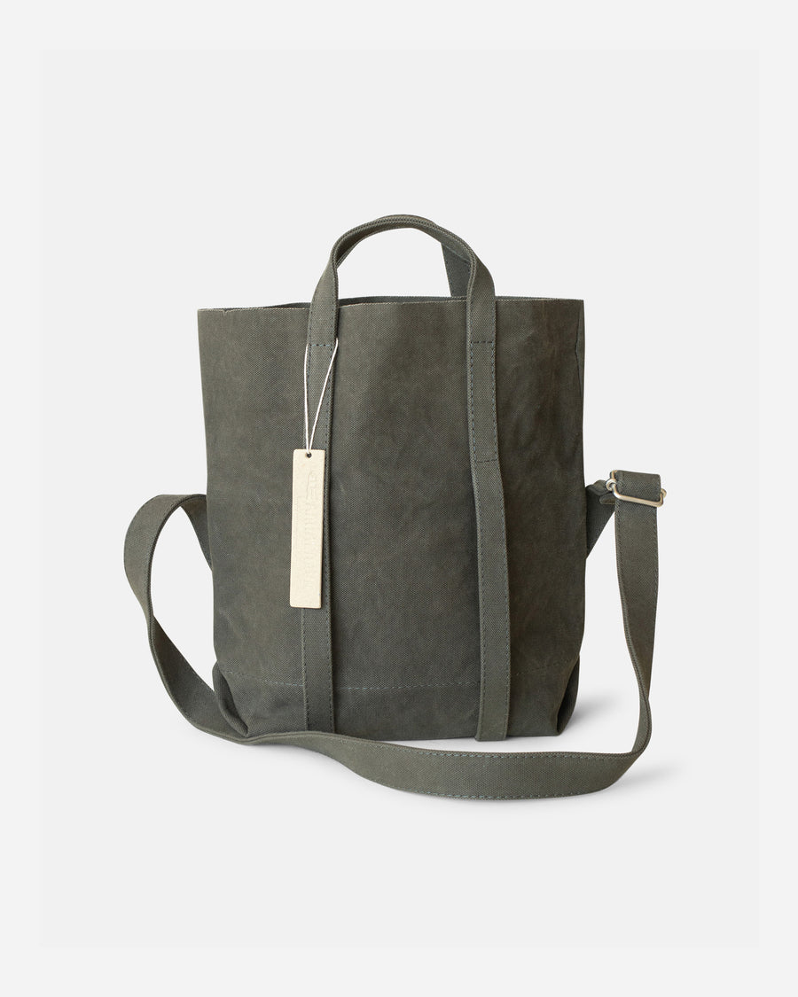 washed canvas 2 way tote