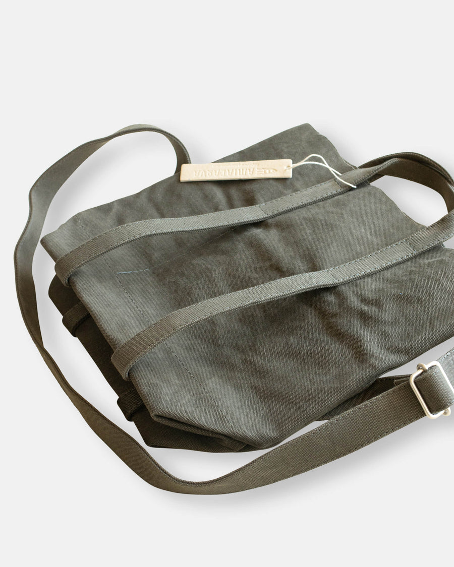 washed canvas 2 way tote