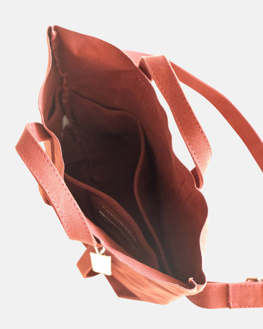 washed canvas 2 way tote