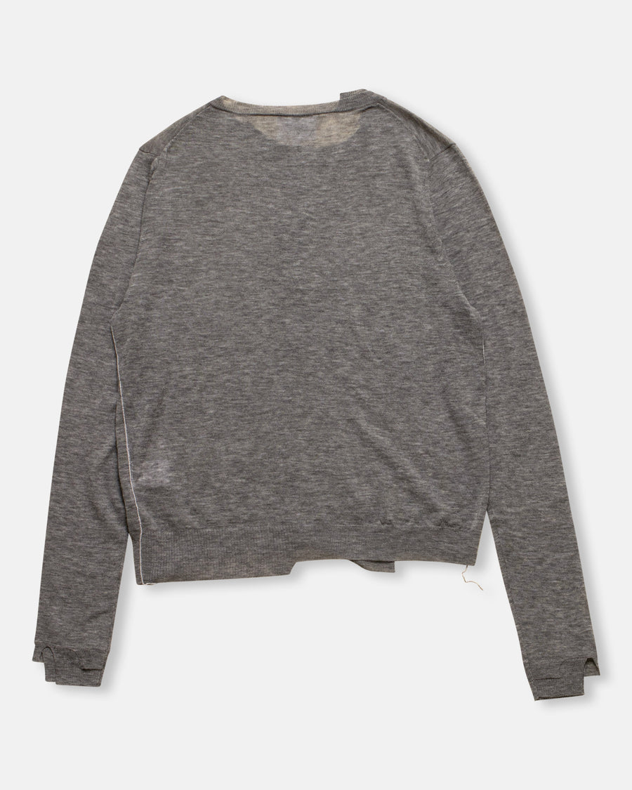 wool knit cardigan