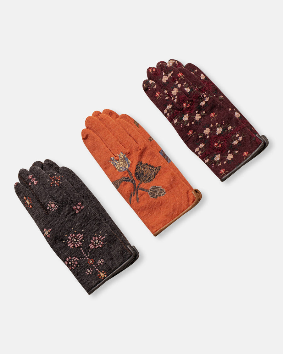 sock knit cashmere gloves