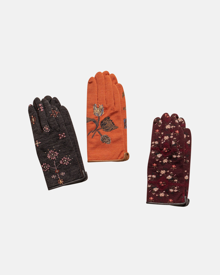 sock knit cashmere gloves