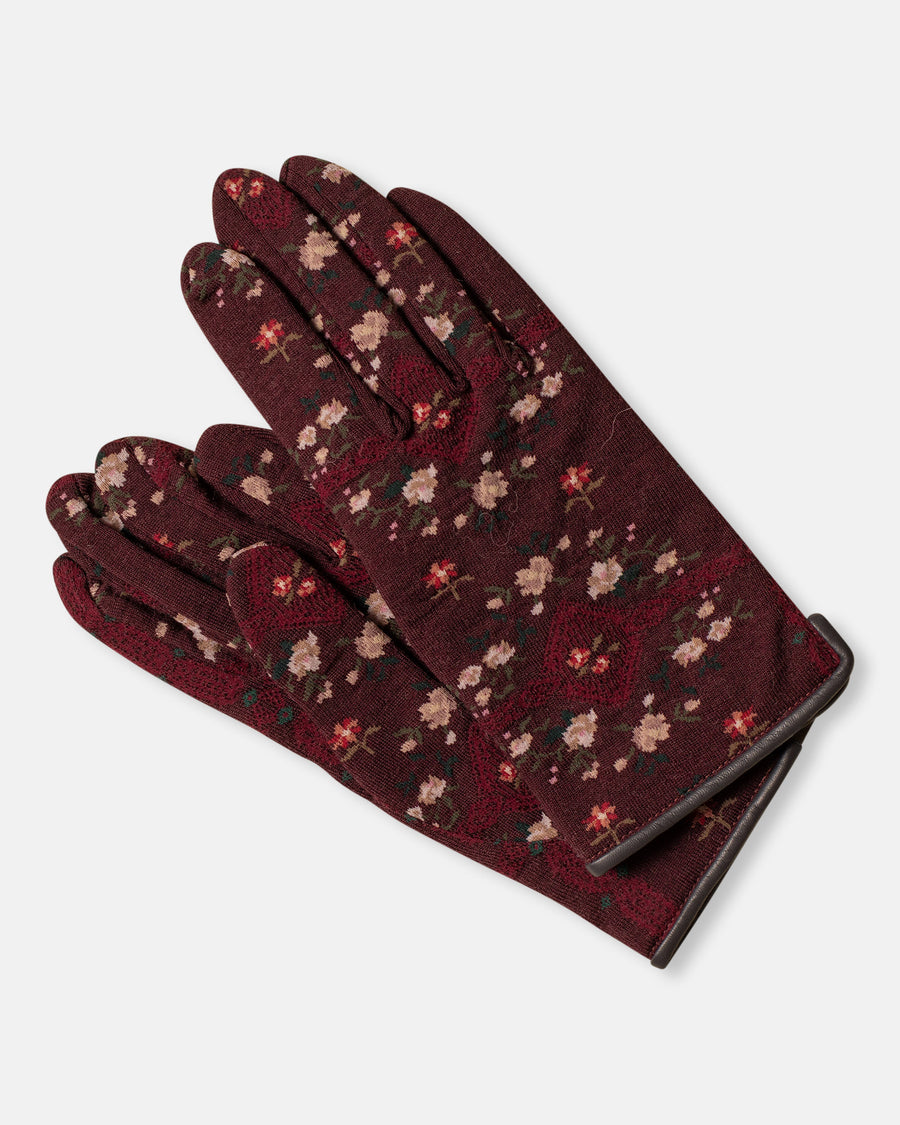 sock knit cashmere gloves
