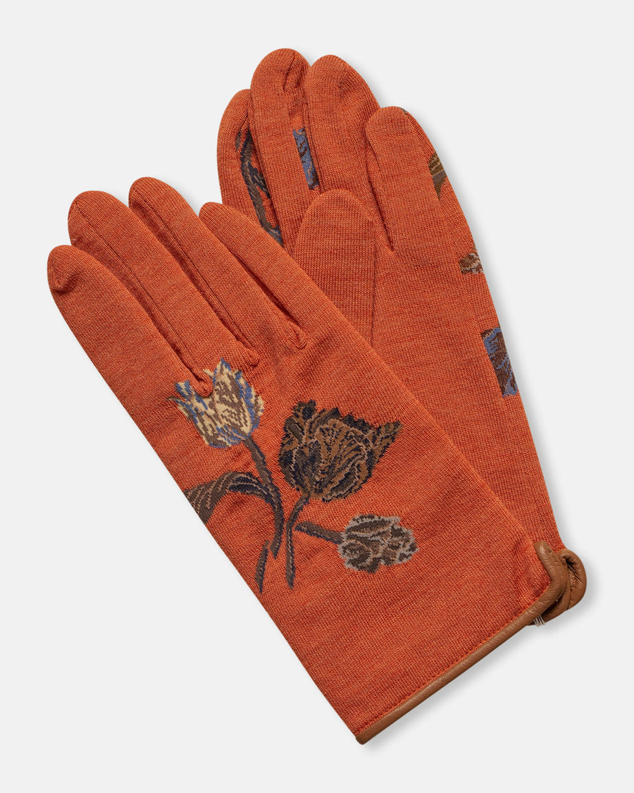 sock knit cashmere gloves