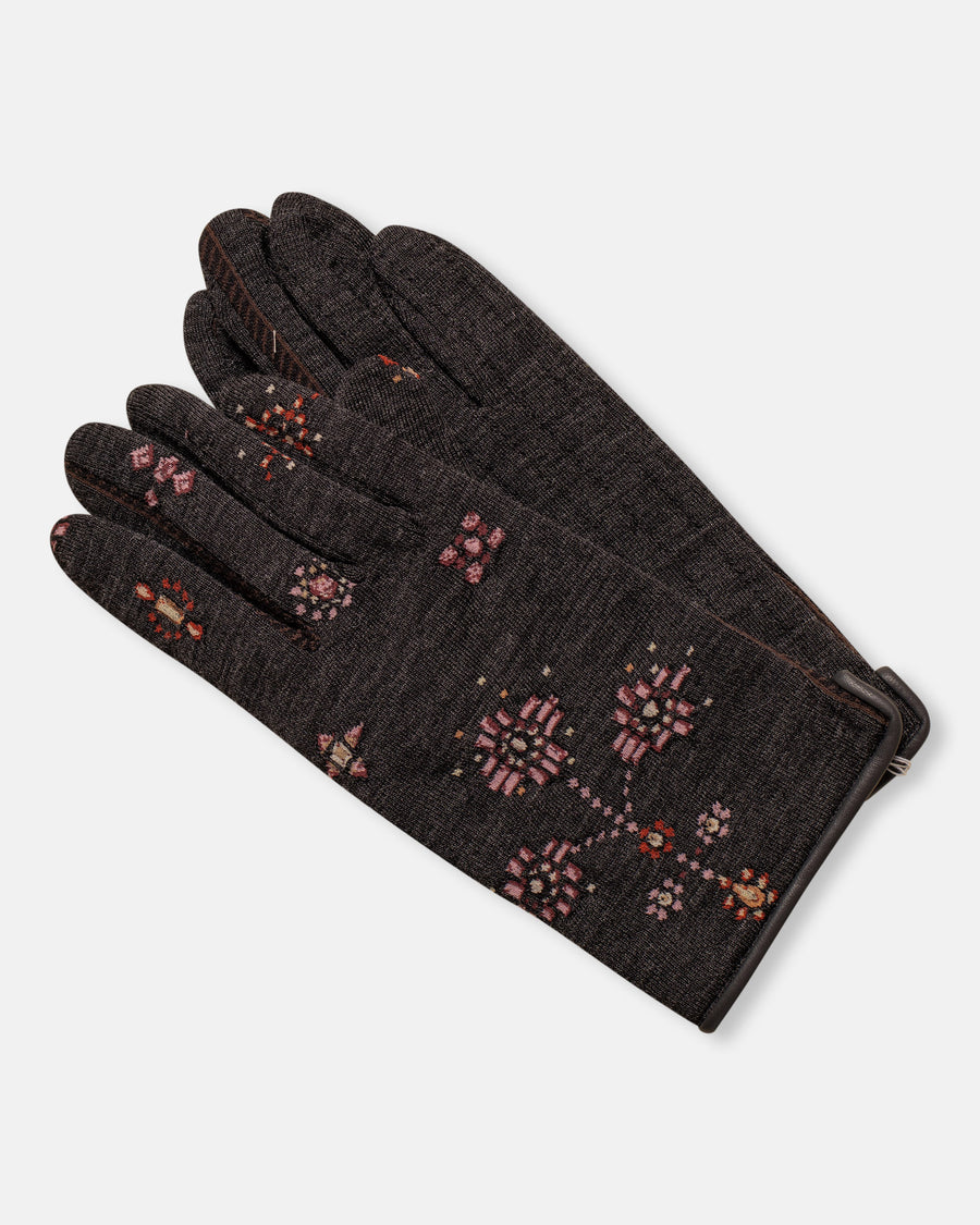 sock knit cashmere gloves