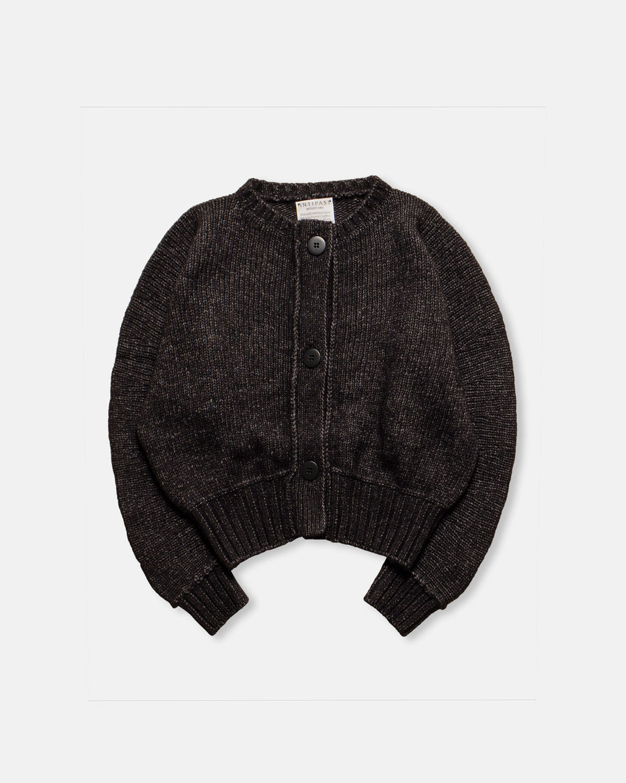 cotton wool knit cardigan