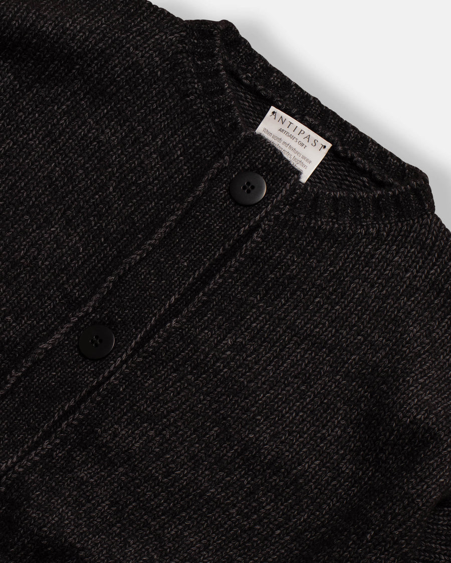 cotton wool knit cardigan