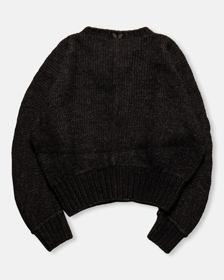 cotton wool knit cardigan