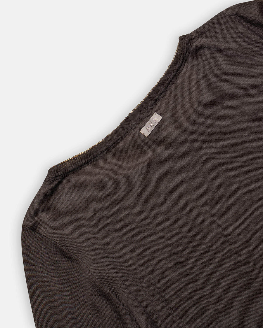 long sleeve t-shirt with mesh