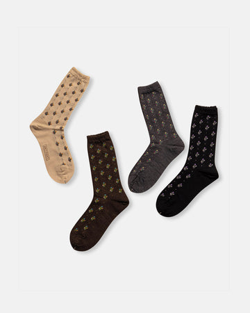 flower stripe socks