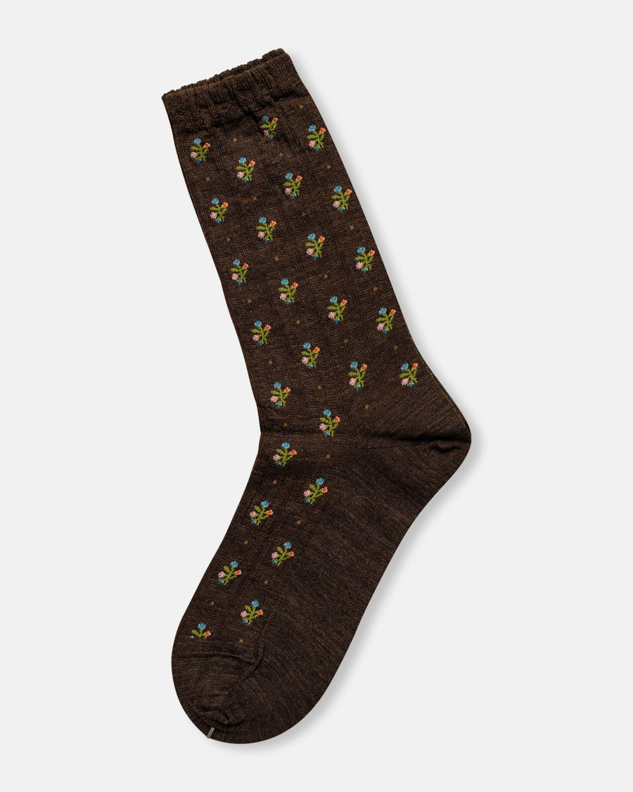 flower stripe socks
