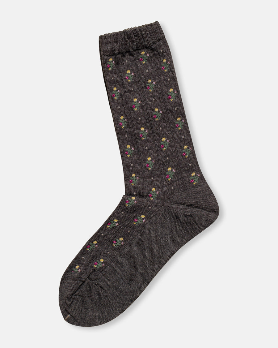 flower stripe socks