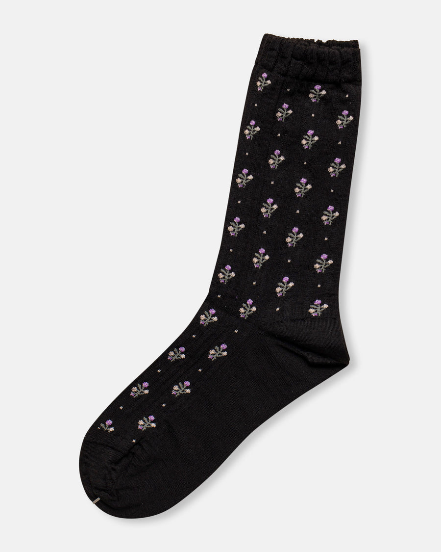 flower stripe socks