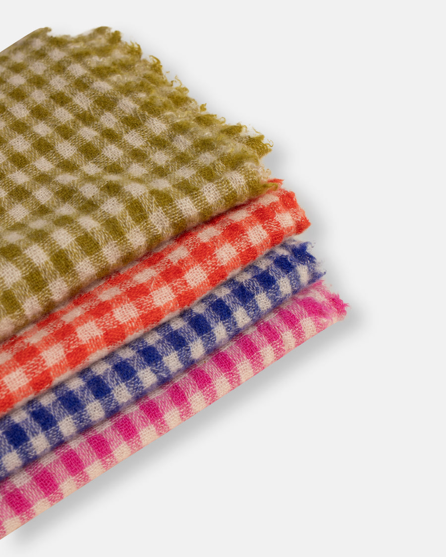checked scarf