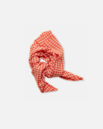 checked scarf